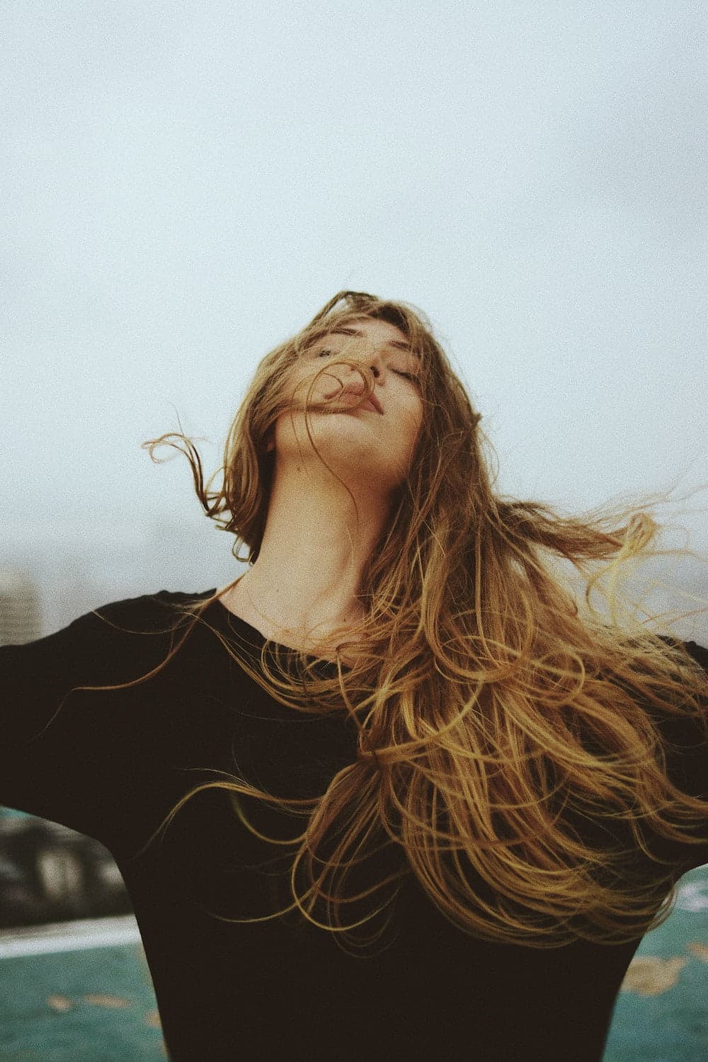 woman stretching