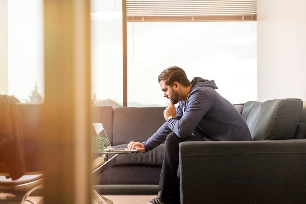 man on laptop