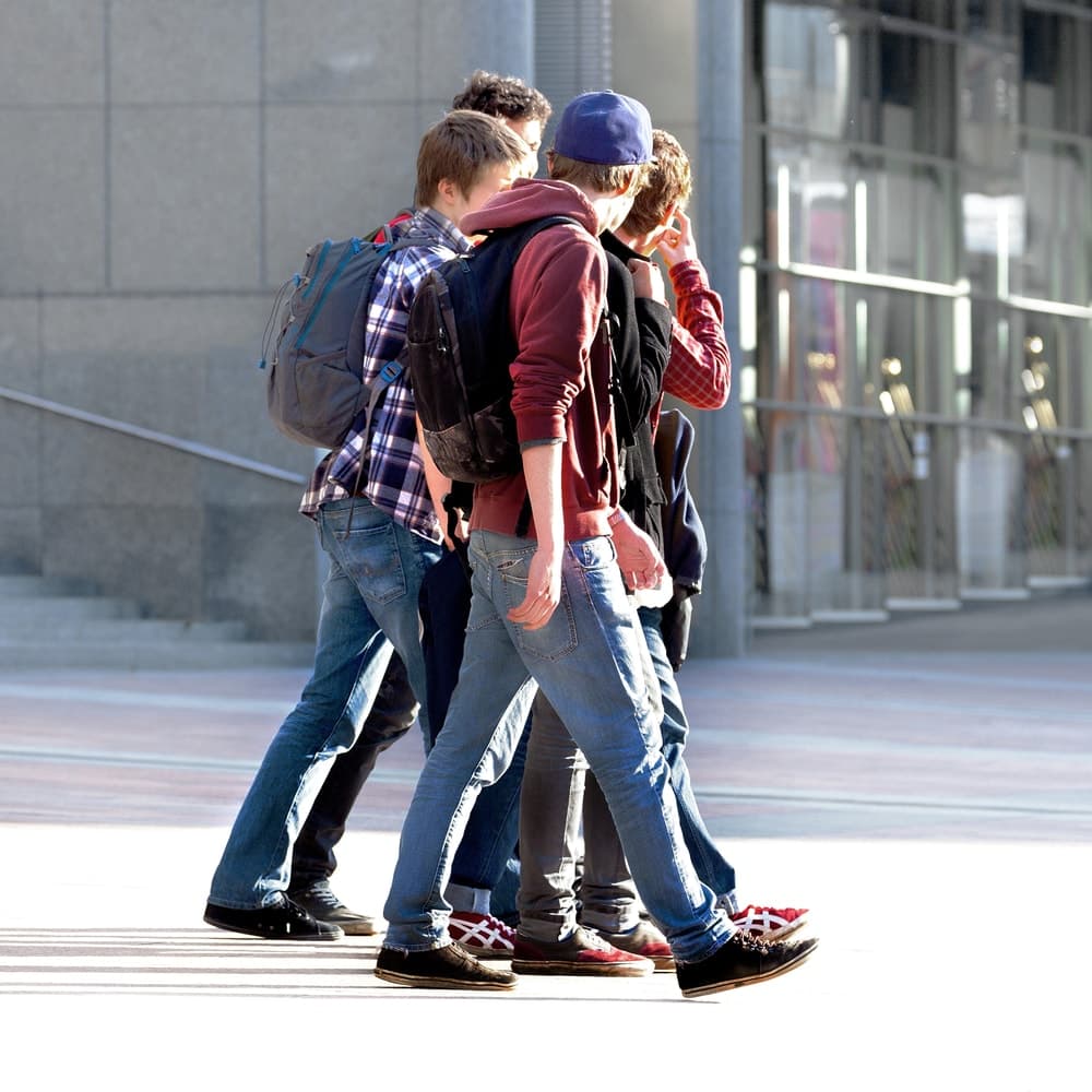 group of teenagers