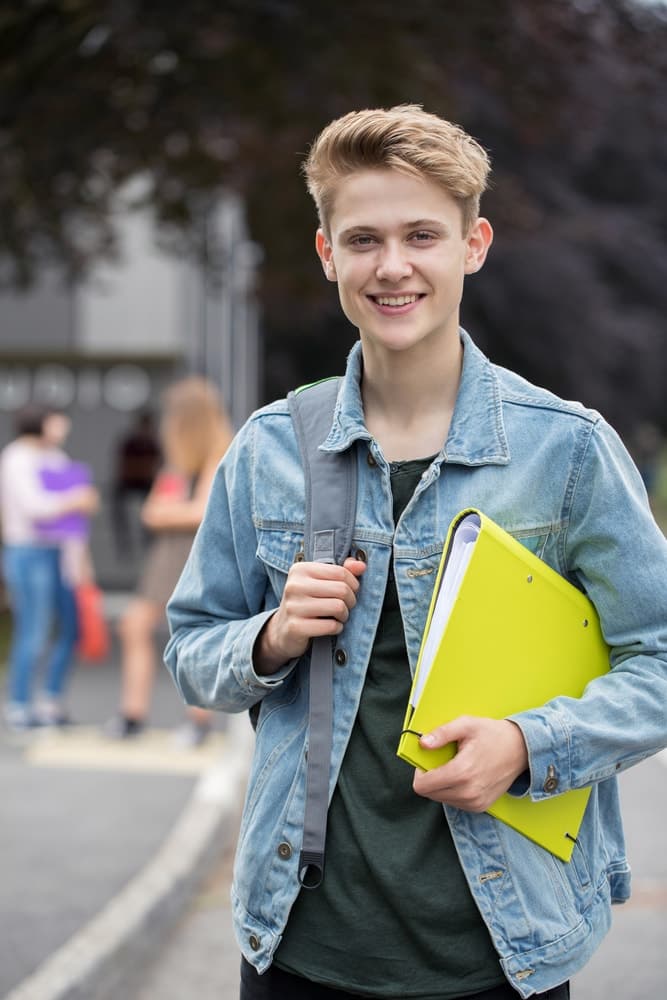 teenage boy student