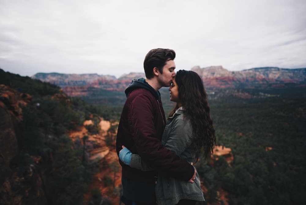 couple standing together