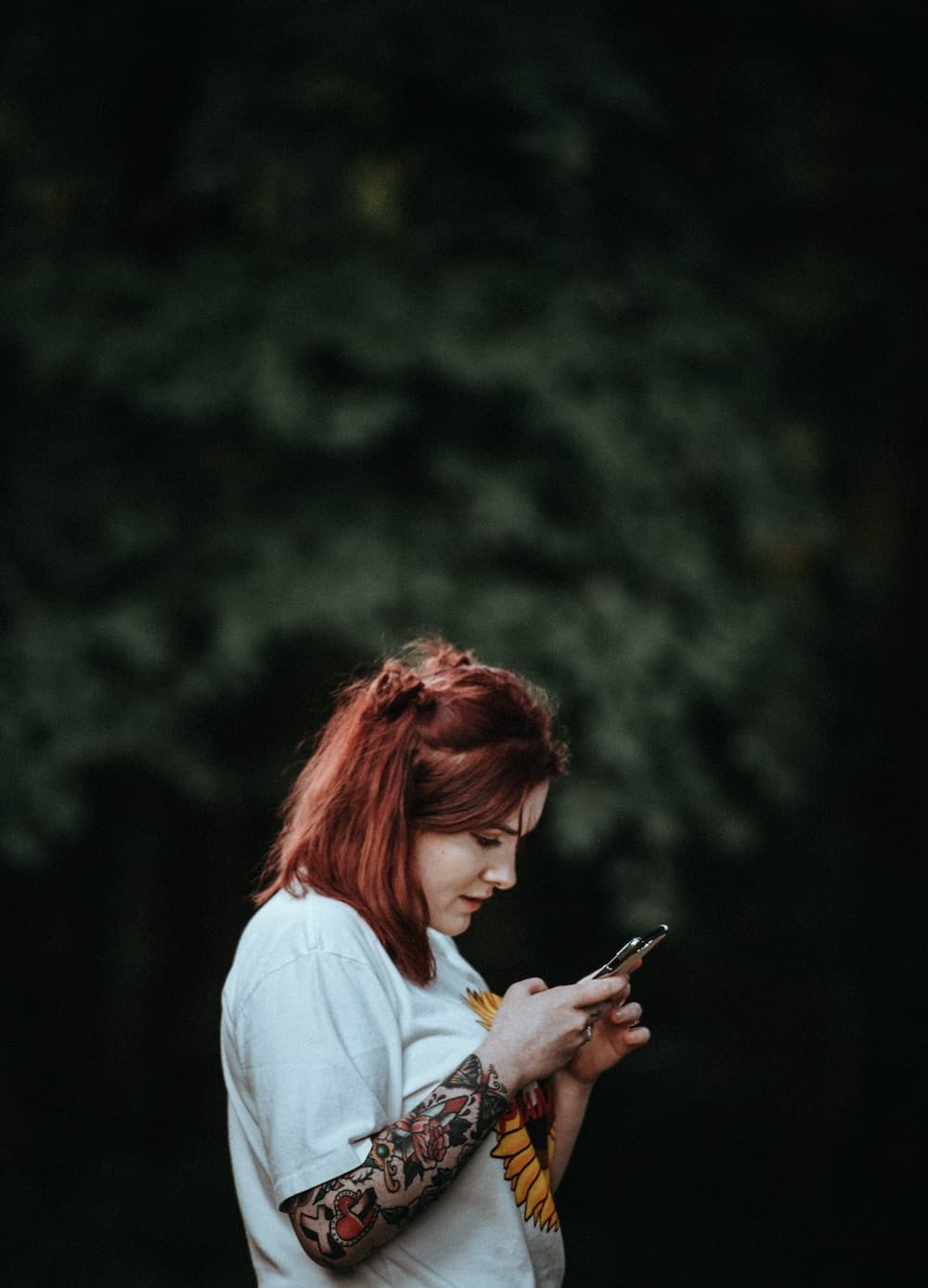 woman on phone