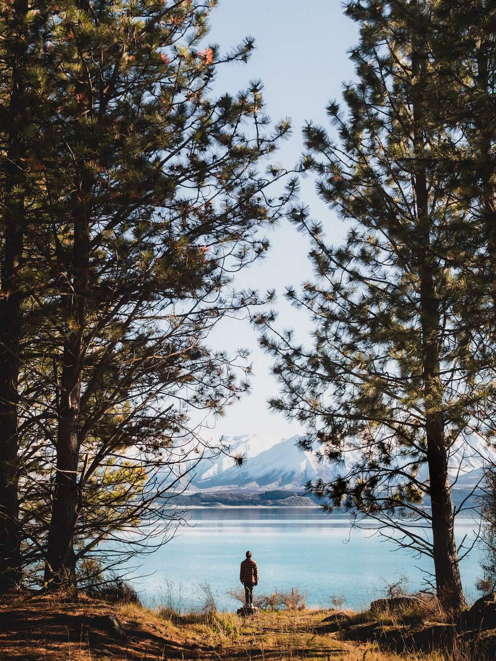 man hiking