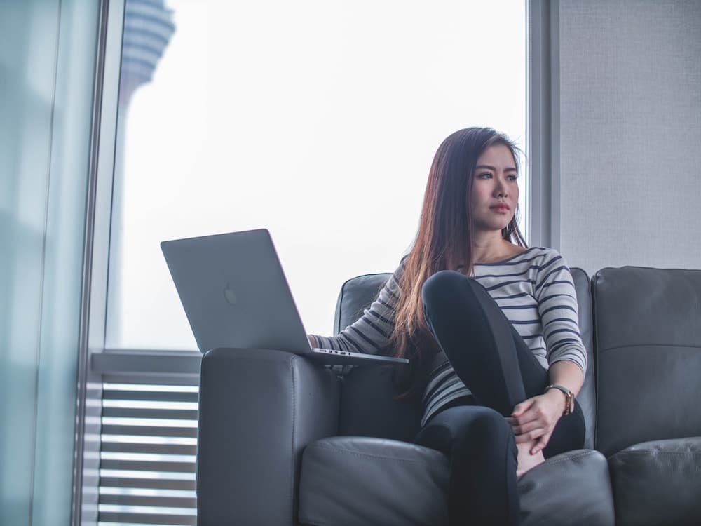 woman on laptop