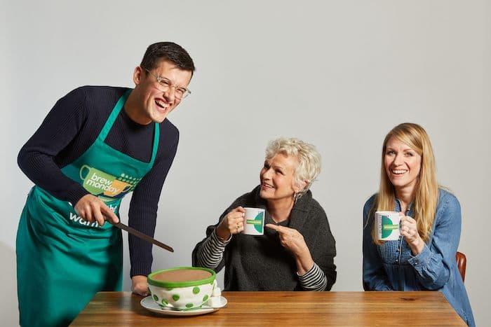 MICHAEL CHAKRAVERTY, DAME JULIE WALTERS AND RACHEL PARRIS SHOW THEIR SUPPORT FOR BREW MONDAY