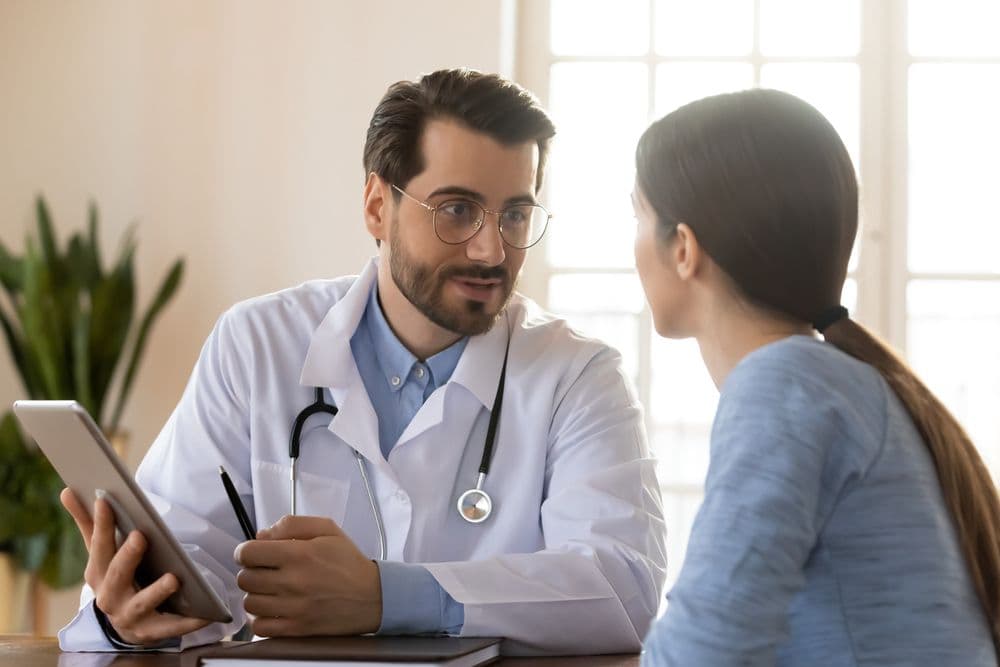 doctor with patient