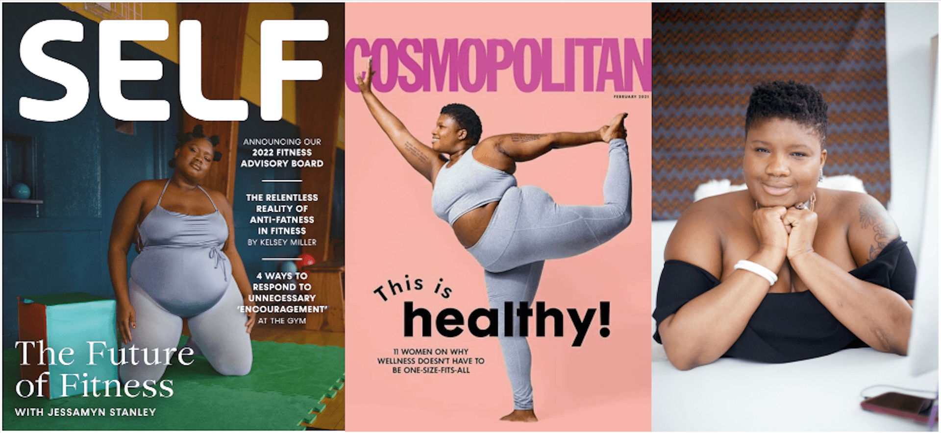 Jessamyn Stanley practising yoga